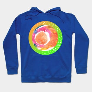 WAtercolor abstract circle Hoodie